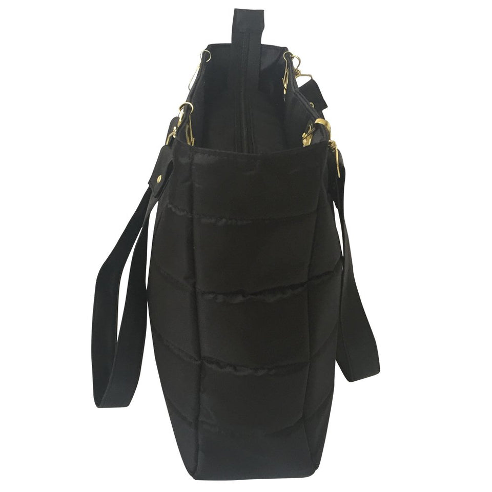 Skirtcode Bolsa para Mujer Color Negro Ultra Ligera Bolsa de Hombro. Disponible en Color Blanco,Negro,Azul Marino, Vino y Rosa.