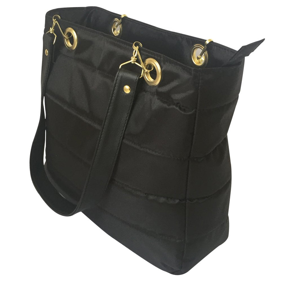Skirtcode Bolsa para Mujer Color Negro Ultra Ligera Bolsa de Hombro. Disponible en Color Blanco,Negro,Azul Marino, Vino y Rosa.