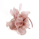 Bonito accesorio para el pelo dama Vintage boda Ascot razas velo de plumas Fascinator 1920 Gatsby sombrero de lujo