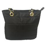 Skirtcode Bolsa para Mujer Color Negro Ultra Ligera Bolsa de Hombro. Disponible en Color Blanco,Negro,Azul Marino, Vino y Rosa.