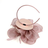 Bonito accesorio para el pelo dama Vintage boda Ascot razas velo de plumas Fascinator 1920 Gatsby sombrero de lujo
