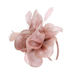 Bonito accesorio para el pelo dama Vintage boda Ascot razas velo de plumas Fascinator 1920 Gatsby sombrero de lujo