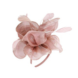 Bonito accesorio para el pelo dama Vintage boda Ascot razas velo de plumas Fascinator 1920 Gatsby sombrero de lujo