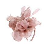 Bonito accesorio para el pelo dama Vintage boda Ascot razas velo de plumas Fascinator 1920 Gatsby sombrero de lujo