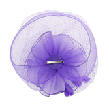 AUNMAS Sombrero de Malla Plumas Falsas Velo Flor Diadema Banquete Accesorios para el Cabello Dama Sombrero para la Boda Vestirse Cosplay Fiesta Fotografía(3#)
