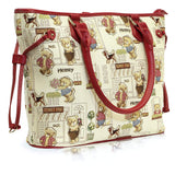 BOLSA DE MUJER AL HOMBRO Y CON ASAS HENNEY BEAR. Tiernos estampados de ositos. Para uso casual y ocasiones especiales.